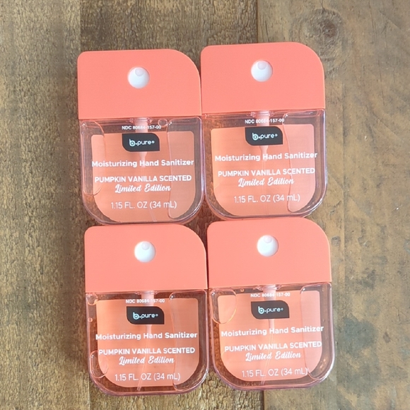 b-pure Other - B-Pure Pumpkin Vanilla Hand Sanitizer Set Of 4